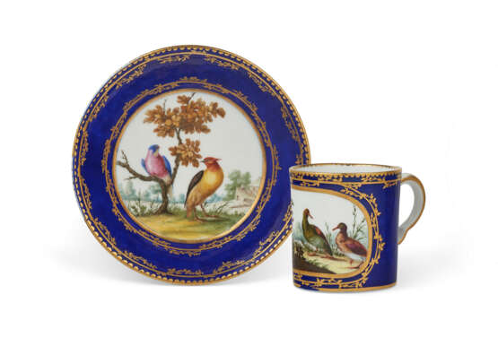 A SEVRES PORCELAIN 'BLEU LAPIS' CUP AND SAUCER (GOBELET LITRON ET SOUCOUPE, 3EME GRANDEUR) - photo 1