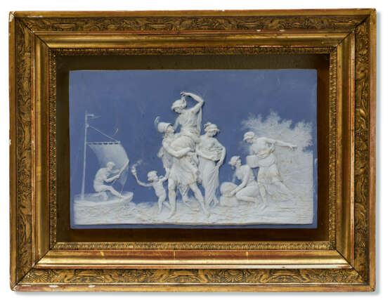 A SEVRES BISCUIT PORCELAIN RECANGULAR PLAQUE - Foto 2