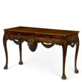 AN IRISH GEORGE II STYLE CARVED MAHOGANY CONSOLE TABLE - фото 2