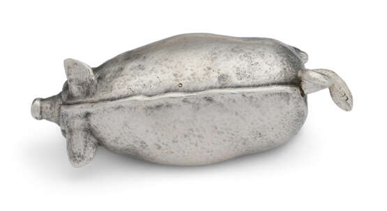 A GEORGE V SILVER PIG-FORM NOVELTY TABLE BELL - фото 3