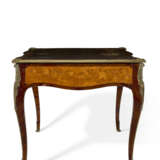 A LOUIS XV ORMOLU-MOUNTED, TULIPWOOD AND MARQUETRY BUREAU PLAT - photo 3