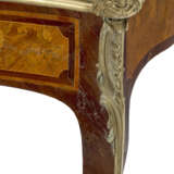 A LOUIS XV ORMOLU-MOUNTED, TULIPWOOD AND MARQUETRY BUREAU PLAT - photo 4