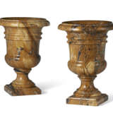 A PAIR OF ITALIAN GIALLO ANTICO URNS - photo 1