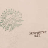 VILLEROY & BOCH METTLACH, WANDTELLER "SCHWARZWALD", bemalte glasierte Keramik, gemarkt, um 1910 - photo 3