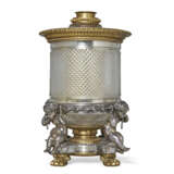 A FRENCH CUT-CRYSTAL ORMOLU AND ELECTROPLATED WINE COOLER - photo 1