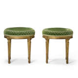 A PAIR OF LOUIS XVI GILT-WALNUT TABOURETS - photo 4