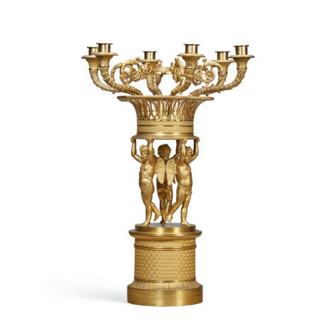 A RESTAURATION ORMOLU SIX-LIGHT CENTERPIECE CANDELABRUM - photo 2