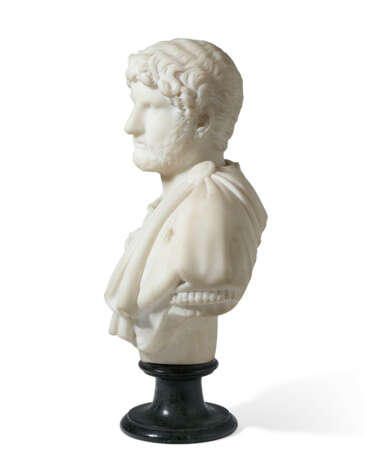 AN ITALIAN WHITE MARBLE BUST OF AN EMPEROR - photo 4