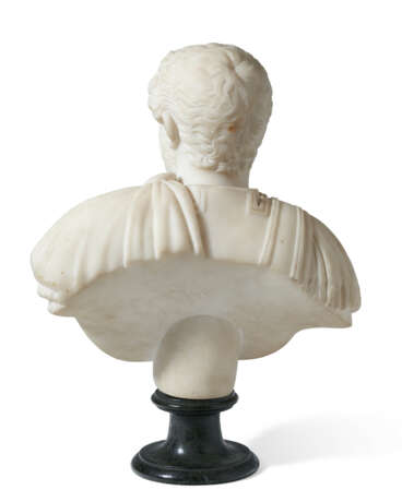 AN ITALIAN WHITE MARBLE BUST OF AN EMPEROR - photo 5