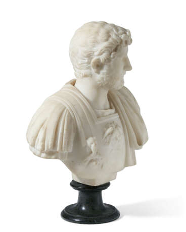 AN ITALIAN WHITE MARBLE BUST OF AN EMPEROR - photo 6