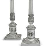 A LARGE PAIR OF GERMAN SILVER CANDLESTICKS - photo 1