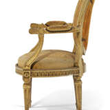 A PAIR OF LOUIS XVI CREAM PAINTED FAUTEUILS - photo 4