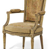 A LOUIS XVI CREAM-PAINTED FAUTEUIL - photo 2