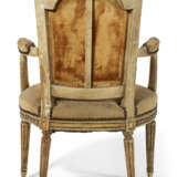 A LOUIS XVI CREAM-PAINTED FAUTEUIL - photo 4