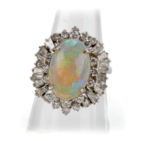 Schöner Opal-Diamant-Ring - фото 1