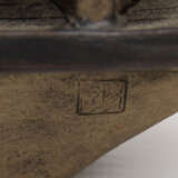 CHINESISCHES SEGELBOOT, Ton/Eisen, bemalt, signiert/gestempelt, China um 1900 - photo 6