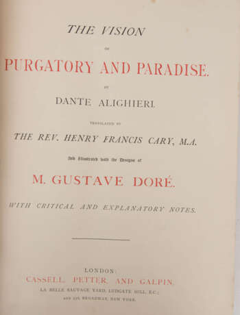 DANTE ALIGHIERI, Vision of Hell und Purgatory & Paradise , illusrtiert- Gustave Doré, 1891. - photo 5