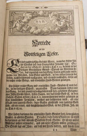 BIBLIA, altes und neues Testament, Nürnberg 1736. - photo 3