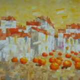 Белая улица Canvas on the subframe Oil painting Neo-impressionism Cityscape минск 2024 - photo 1