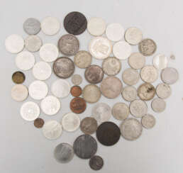 KONVOLUT MÜNZEN, Dollar und Deutsche Mark, teils Silber, 2. Hälfte 20. Jahrhundert