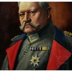 Generalfeldmarschall Paul von Hindenburg (1847 - 1934) - Portraitgemälde von Ernst Zimmer, um 1914