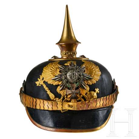 Reuß - Helm für einen Reserveoffizier im 7. Thüringischen Infanterie-Regiment Nr. 96, II. Bataillon - photo 1