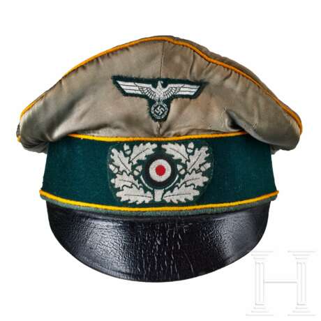A Silk Visor Crusher Cap for Cavalry Rgt. "10" Officers - photo 1