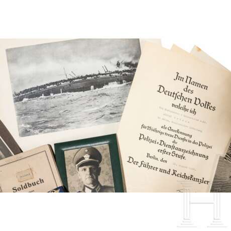 Oberleutnant der Gendarmerie Alfred Weiße - Urkunden, Auszeichnungen, Dokumente, Fotos und Fotoalben des Überlebenden des Untergangs der SMS Blücher am 24.1.1915 - photo 1
