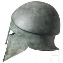 Hochwertige Kopie eines korinthischen Helmes aus Bronze