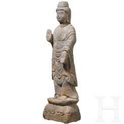 Steinerner Shakyamuni-Buddha, China, westliche Wei-Dynastie (535 - 556)