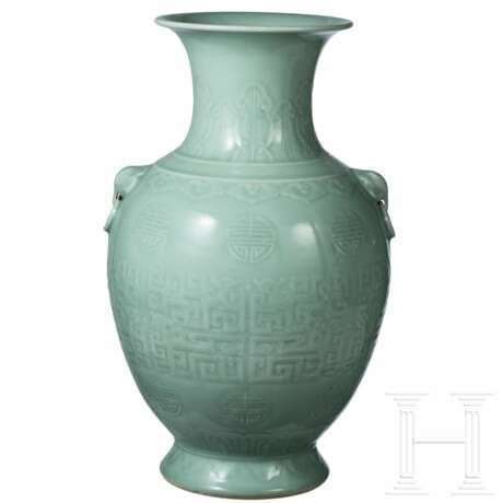 Große Seladon-Vase, China, wohl 19. Jhdt. - photo 1