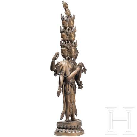 Stehender Avalokiteshvara, Indien, 19. Jhdt. - photo 1