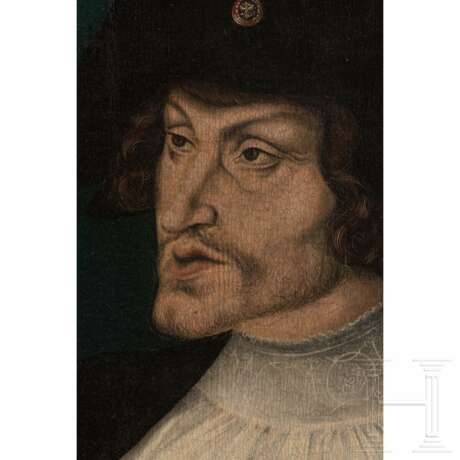 Porträt des Kaisers Karl V., Umkreis Werkstatt Lukas Cranach, um 1532 - photo 1