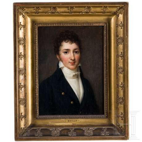 Louis Leopold Boilly (1761 - 1845) zugeschr. - Bildnis eines Mannes in schwarzem Rock - photo 1