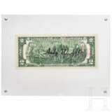 Zwei-Dollar-Schein, signiert "Andy Warhol", 1976 - фото 1