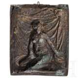 Kleine Bronzetafel mit weiblichem Akt, flämisch, 1. Hälfte 17. Jhdt. - фото 1