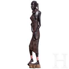 Überlebensgroße Skulptur einer Frau, Kenia, 20. Jhdt.