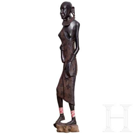 Überlebensgroße Skulptur einer Frau, Kenia, 20. Jhdt. - Foto 1