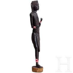Überlebensgroße Skulptur eines Mannes, Kenia, 20. Jhdt.