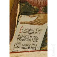 Große Ikone mit dem Heiligen Johannes dem Vorläufer, Russland, Anfang 19. Jhdt.