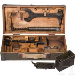 Werkzeugkasten für MG 08, im Mimikry-Transportkasten M 1915