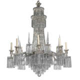 A PAIR OF VICTORIAN CUT-CRYSTAL EIGHT-LIGHT WATERFALL CHANDELIERS - Foto 8