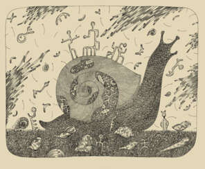 Graphic series: "Snails". Letter No. 1 "King"