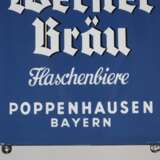 Emailleschild Werner Bräu - photo 3