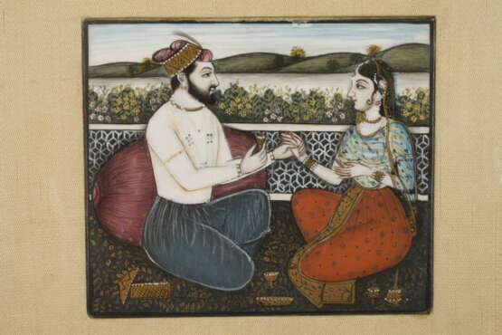Drei indo-persische Miniaturmalereien - Foto 2