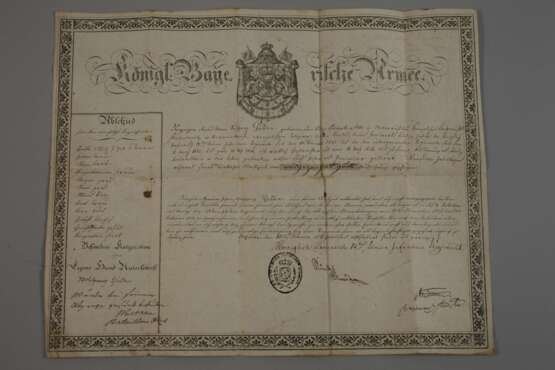Entlassungsbrief der Königlichen Bayerischen Armee - Foto 2