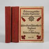 Zwei Bücher "Erinnerungen deutscher Regimenter" - Foto 1