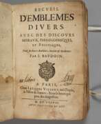 Product catalog. Recueil D'Emblèmes Divers 1638