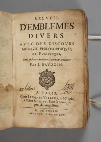 Recueil D'Emblèmes Divers 1638 - photo 1