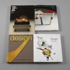 Vier Fachbücher Design